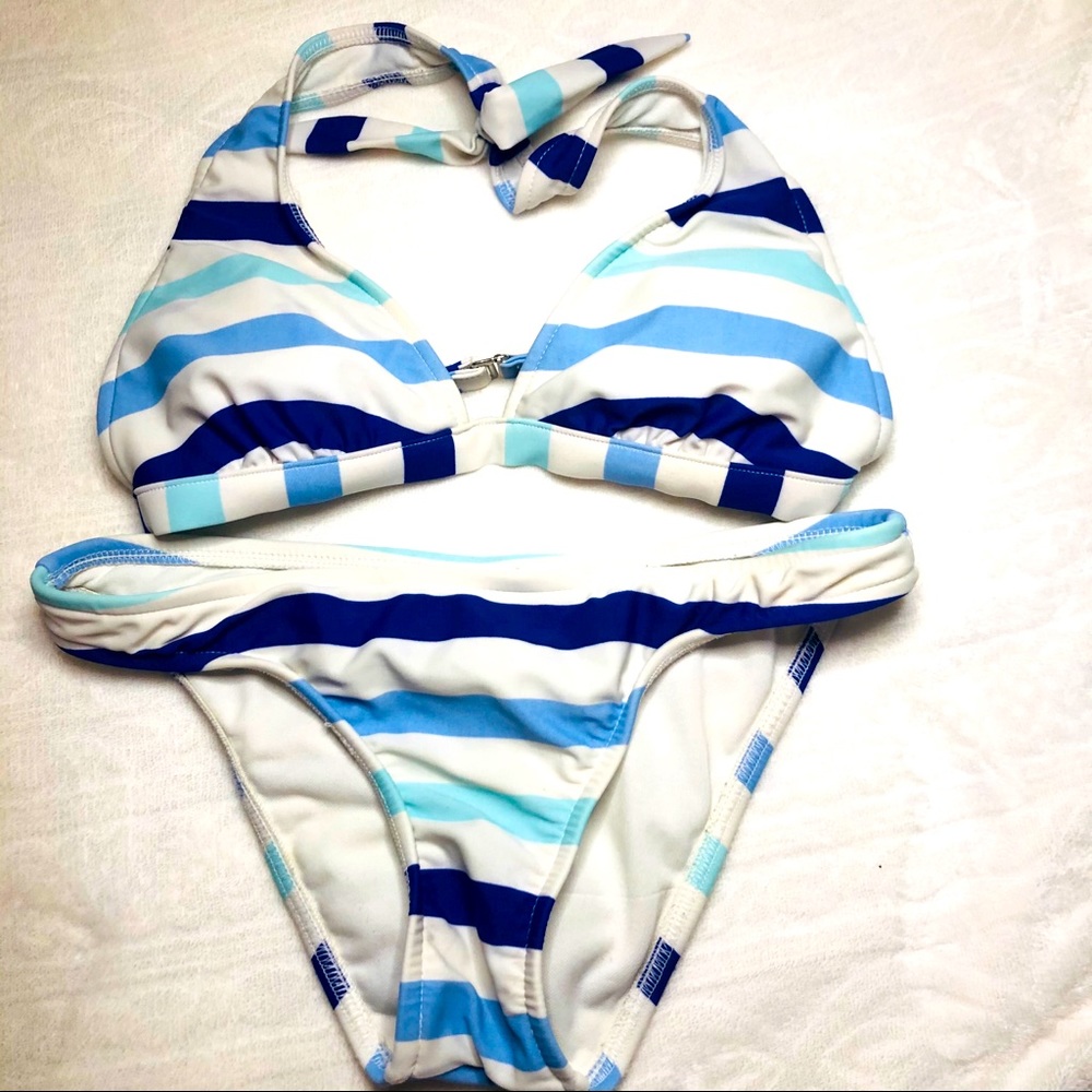 Arizona Blue Stripped Bikini Sm/Med